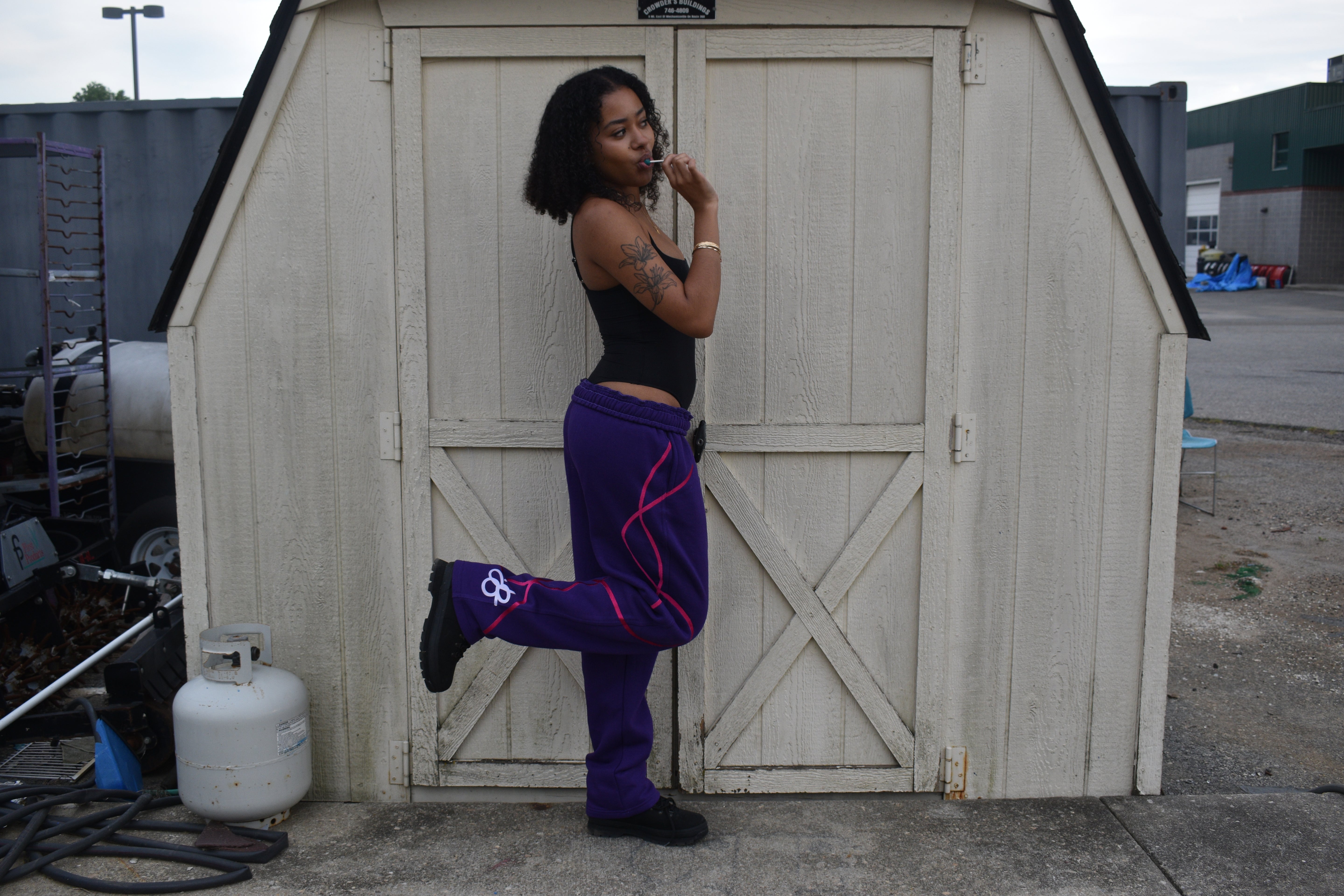 Jboyblue Baggy Sweatpants-Puple/pink