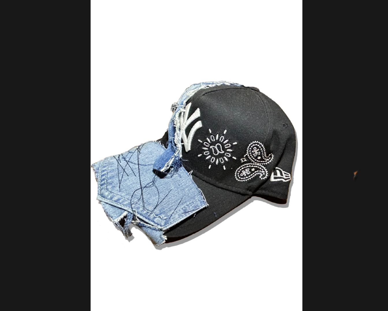 Yankee denim hat-black